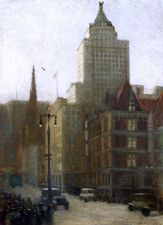  Aaron Harry Gorson 57th Street at Fifth Avenue - Art Print