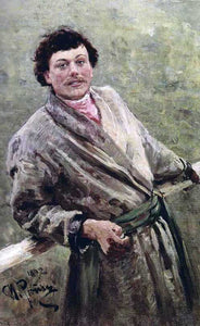  Ilia Efimovich Repin A Belorussian, Portrait of Sidor Shavrov - Art Print