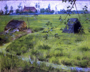  William Merritt Chase A Bit of Holland Meadows (also known as A Bit of Green in Holland) - Art Print