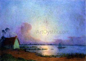  Ferdinand Du Puigaudeau A Blue Evening over the Grande Briere Marsh - Art Print