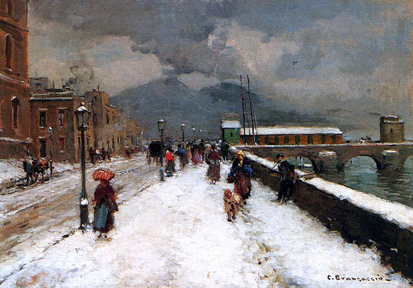  Carlo Brancaccio Blustery Winter Day - Art Print