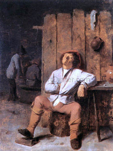  Adriaen Brouwer A Boor Asleep - Art Print