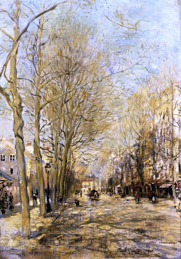  Jean-Francois Raffaelli A Boulevard - Art Print