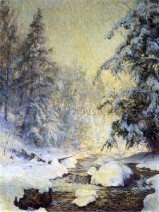 Walter Launt Palmer A Brook in Winter (also known as Kinderbrook Creek) - Art Print