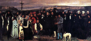  Gustave Courbet A Burial at Ornhans - Art Print