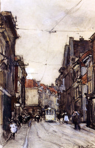  Floris Arntzenius A Busy Street, The Hague - Art Print