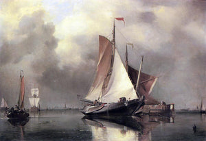  Edward William Cooke A Calm Day on the Scheldt - Art Print