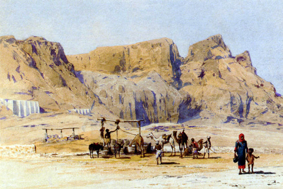  Charles Wilda A Camel Train At Aden - Art Print