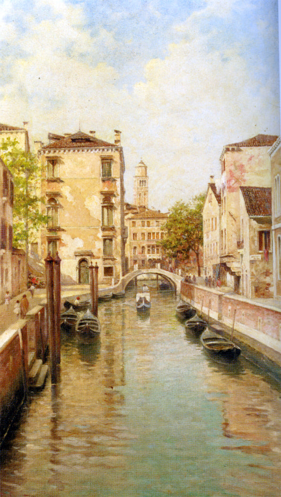  Rafael Senet A Canal in Venice - Art Print