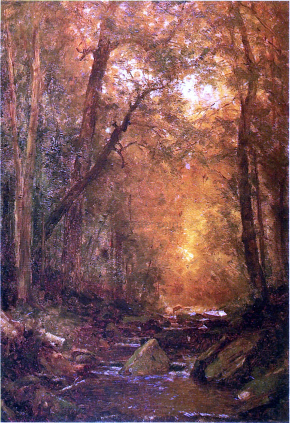  Thomas Worthington Whittredge A Catskill Brook - Art Print