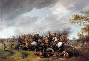  Pieter Snayers A Cavalry Engagement - Art Print