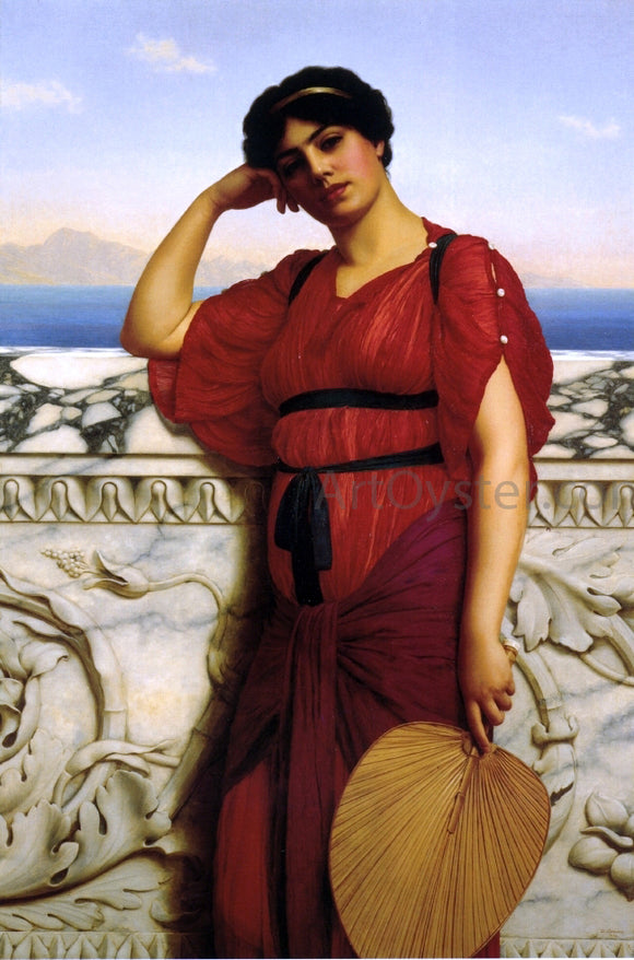  John William Godward A Classical Lady - Art Print