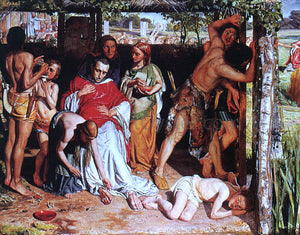  William Holman Hunt A Converted British Family Sheltering a Christian Missionary from the Persecution of the Druids - Art Print
