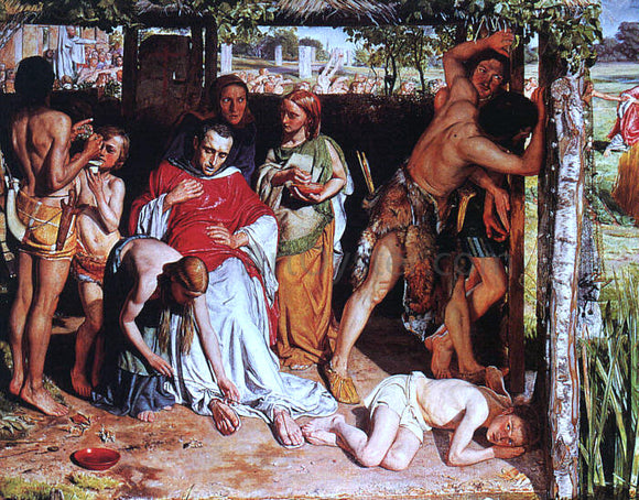  William Holman Hunt A Converted British Family Sheltering a Christian Missionary from the Persecution of the Druids - Art Print