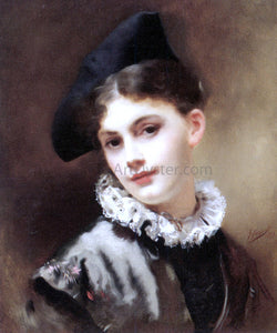  Gustave Jean Jacquet A Coquettish Smile - Art Print