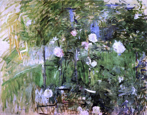  Berthe Morisot A Corner of the Rose Garden - Art Print