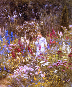  Helen Allingham A Cottage Garden - Art Print