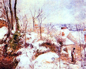  Camille Pissarro A Cottage in the Snow - Art Print