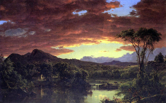  Frederic Edwin Church Country Home - Art Print