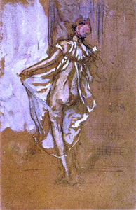  James McNeill Whistler A Dancing Woman in a Pink Robe, Seen from the Back - Art Print