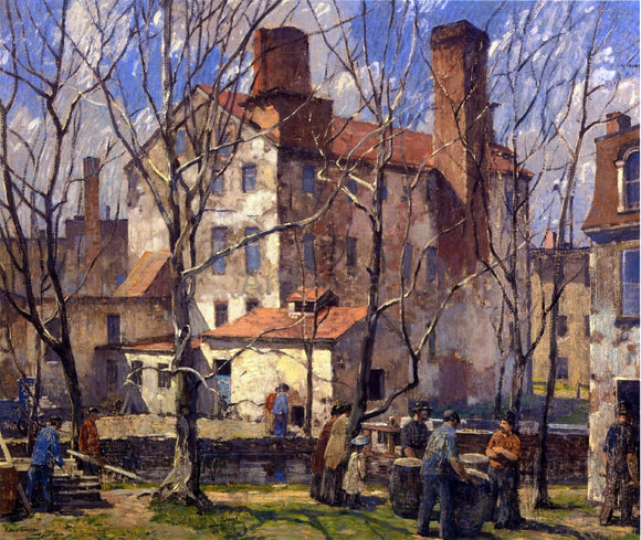  Robert Spencer A Day in March (also known as Mills) - Art Print