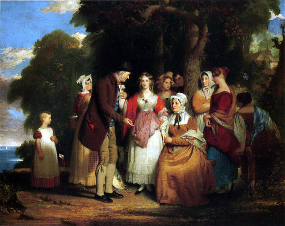  Benjamin West Domestic Affliction (also known as Annette de l) - Art Print