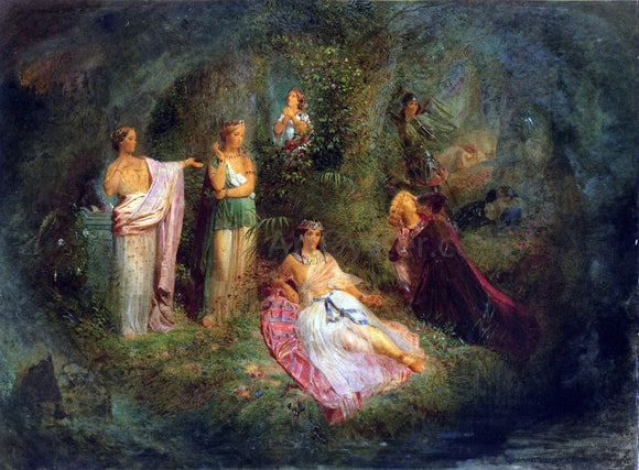  Edward Henry Corbould Dream of Fair Women - Art Print