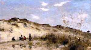  Jean-Baptiste-Camille Corot A Dune at Dunkirk - Art Print