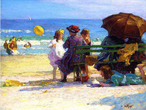  Edward Potthast A Family Outing - Art Print