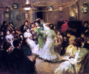  Francis Luis Mora A Family Party, Triana, Sevilla - Art Print