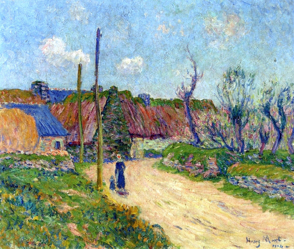  Henri Moret A Farm - Art Print