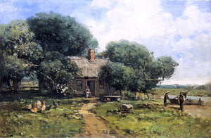  Andrew W Melrose A Farm Along the River - Art Print