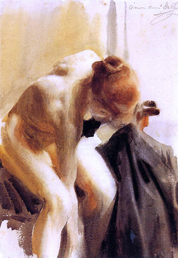  Anders Zorn A Female Nude - Art Print