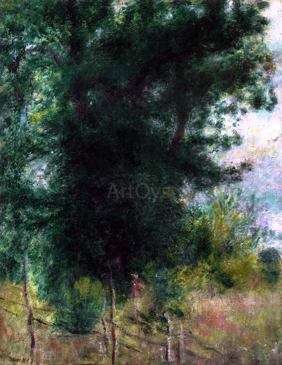  Pierre Auguste Renoir A Fence in the Forest - Art Print