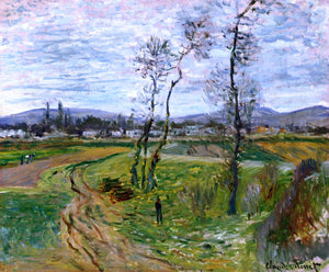  Claude Oscar Monet A Field at Gennevilliers - Art Print