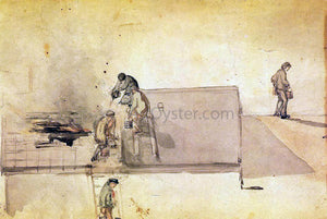  James McNeill Whistler A Fire at Pomfret - Art Print