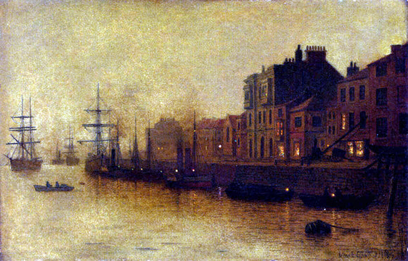  Arthur E Grimshaw Fishing Harbour - Art Print