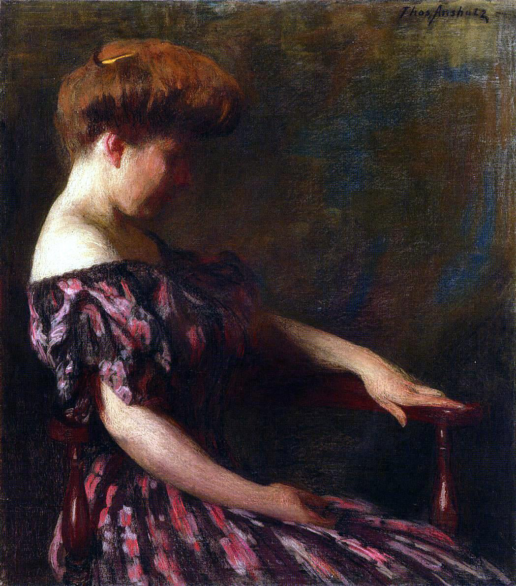 Thomas Pollock Anschutz A Flowered Gown Art Print – printoyster.com