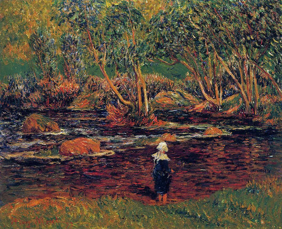  Henri Moret Ford, Pont-Aven River - Art Print