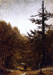  Sanford Robinson Gifford A Forest Road - Art Print