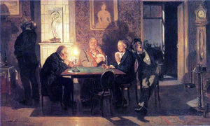  Victor Mikhail Vasnetsov A Game of Preference - Art Print