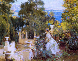  John Singer Sargent Garden in Corfu - Art Print