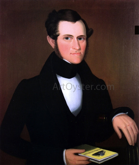  Ammi Phillips Gentleman Holding a Book on Agriculture - Art Print