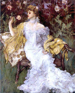  Albert B Wenzell A Gift from the Garden - Art Print