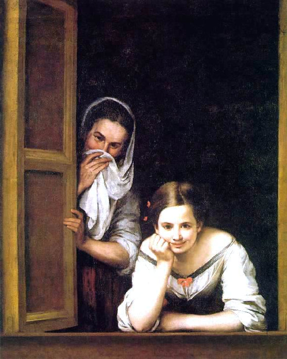  Bartolome Esteban Murillo Girl and her Duenna - Art Print