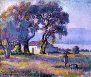  Henri Lebasque A Girl by the Lake - Art Print