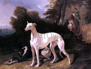  Alfred De Dreux A Greyhound in an Extensive Landscape - Art Print