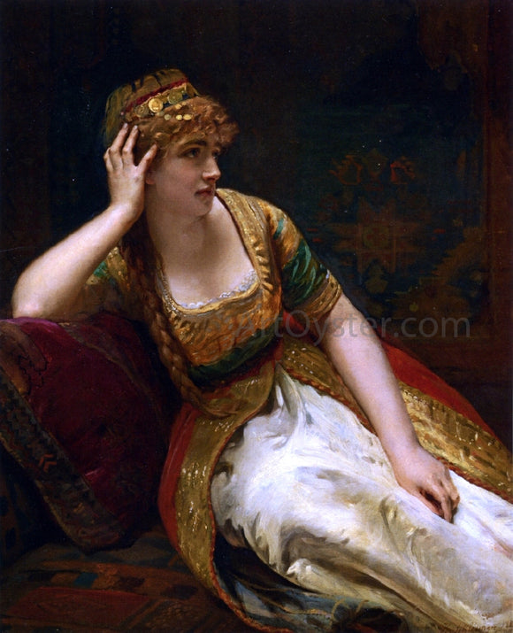  Henri-Guillaume Schlesinger A Harem Beauty - Art Print