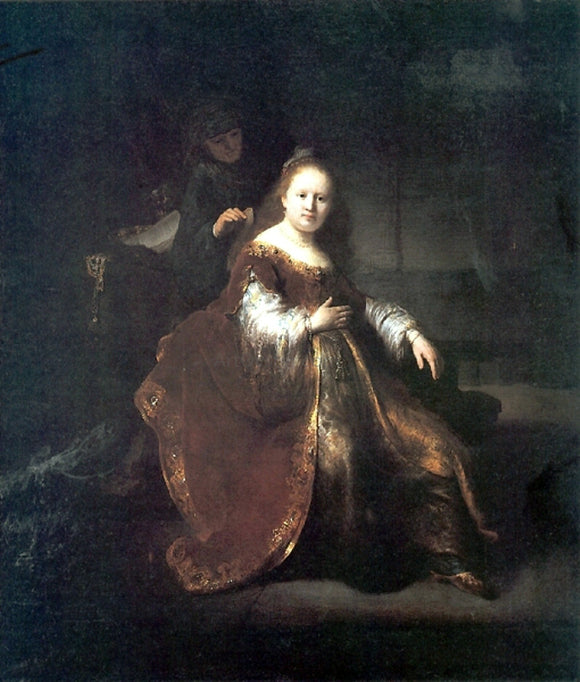  Rembrandt Van Rijn A Heroine from the Old Testament - Art Print