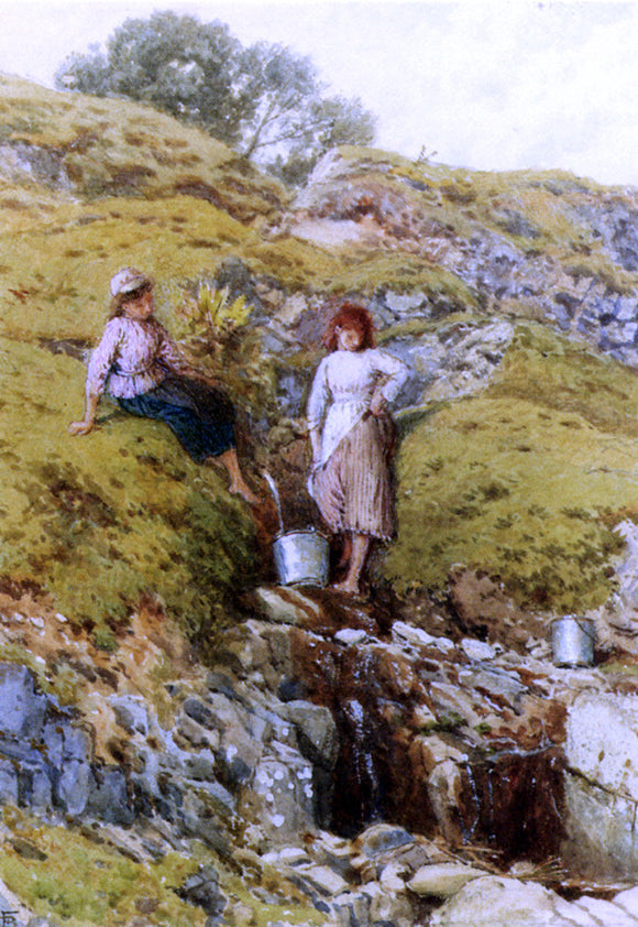  Myles Foster RWS Highland Burn, Balmacara, Near Kyle Of Lochalsh - Art Print